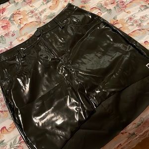 One Teaspoon Patent Mini Skirt